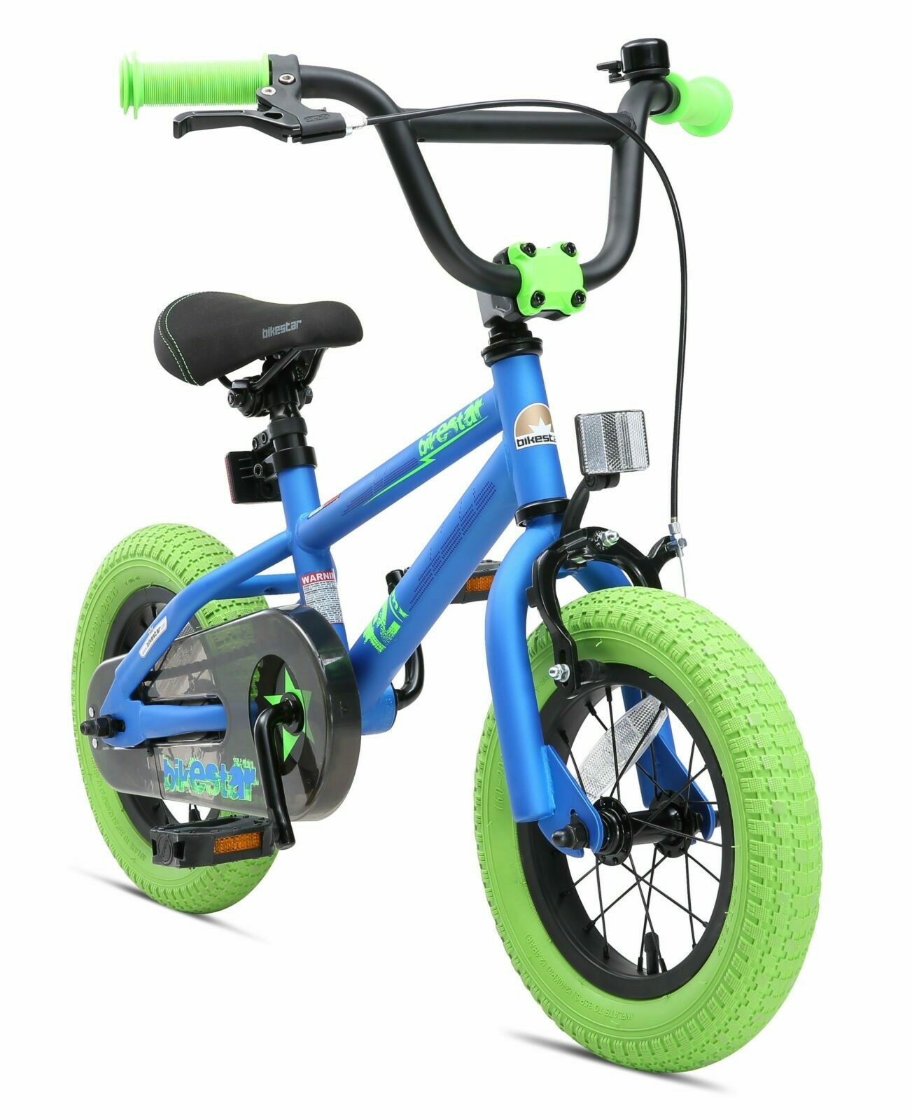 voertuig Mooie vrouw constante Bikestar, BMX kinderfiets, 12 inch, blauw / groen - Fietsdirect