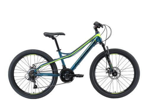 Bikestar hardtail MTB 21speed 24inch blauw/groen