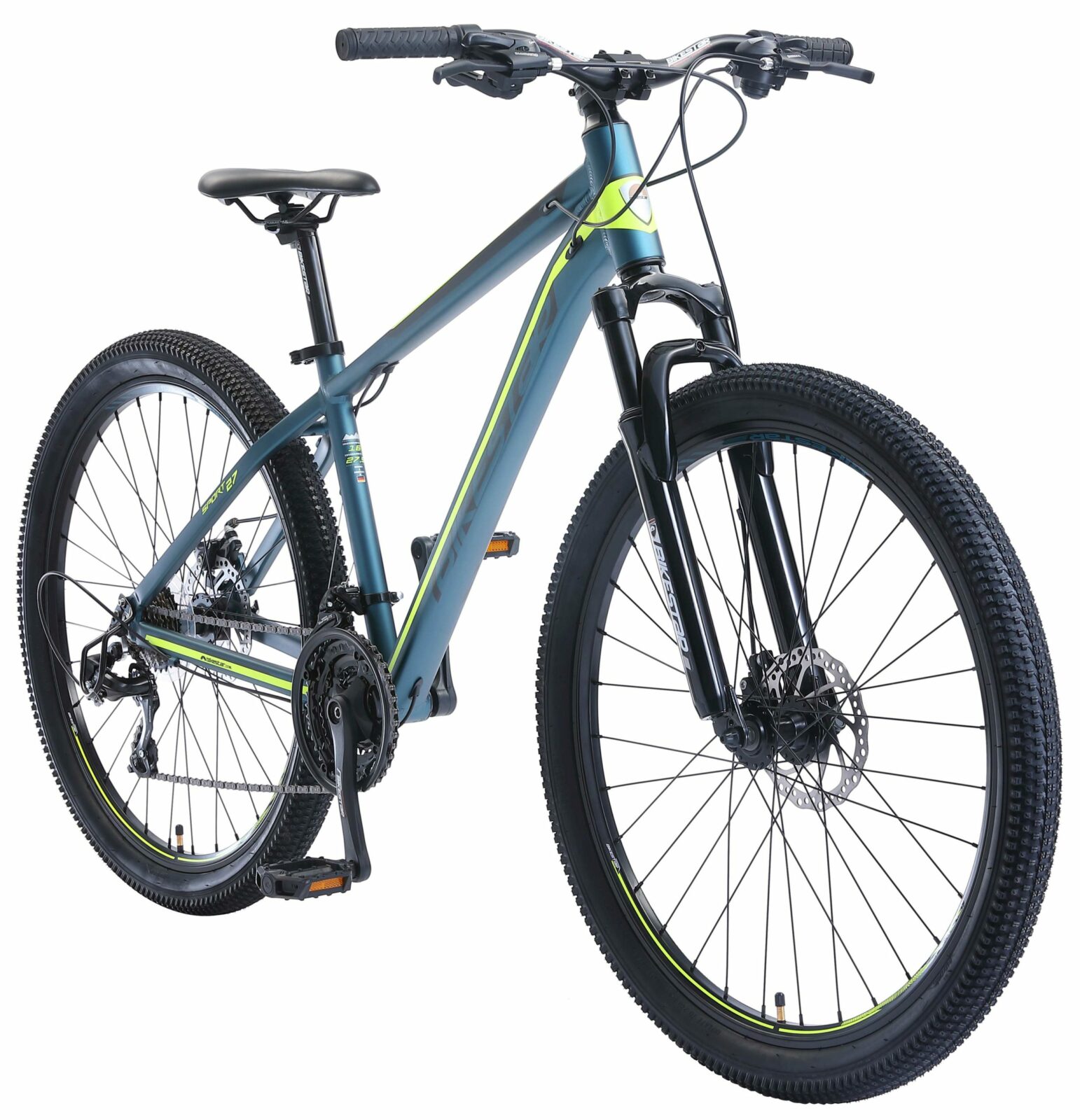 Bikestar MTB, Sport, 27.5 21 speed, blauw/groen - Fietsdirect