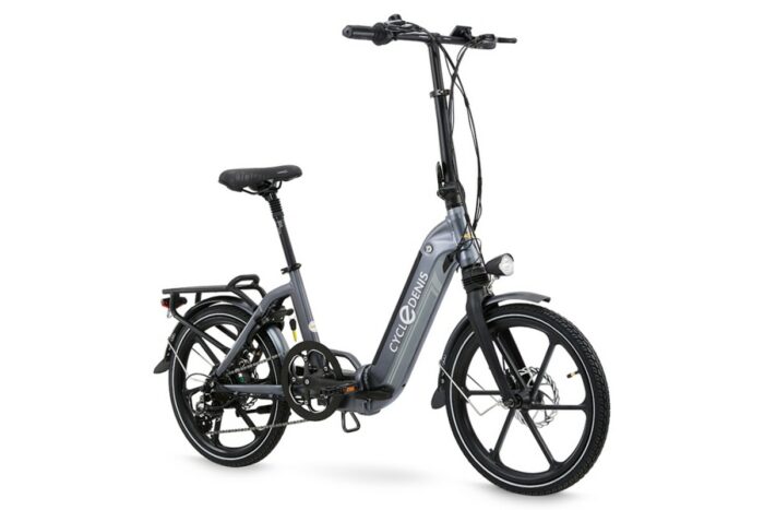 produceren mout uitvoeren CycleDenis Plisman 20 Disc vouw e-bike 7sp, grijs - Fietsdirect