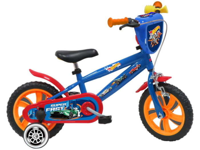 Hot Wheels 12 inch kinderfiets blauw