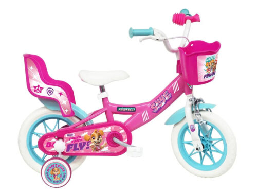 sky everest 12 inch kinderfiets roze